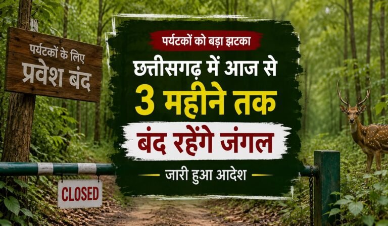 CG Tourism News: पर्यटकों को बड़ा झटका… छत्तीसगढ़ में 3 महीने तक जंगलों में प्रवेश पर रोक, आज से आदेश लागू