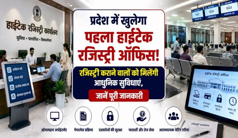 High-Tech Registry Office: प्रदेश में खुलेगा पहला हाईटेक रजिस्ट्री ऑफिस! रजिस्ट्री कराने वालों को मिलेंगी आधुनिक सुविधाएं, जानें पूरी जानकारी