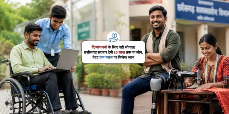 Divyangjan Loan Scheme: दिव्यांगजनों के लिए बड़ी सौगात! छत्तीसगढ़ सरकार देगी 50 लाख तक का लोन, बेहद कम ब्याज पर मिलेगा लाभ