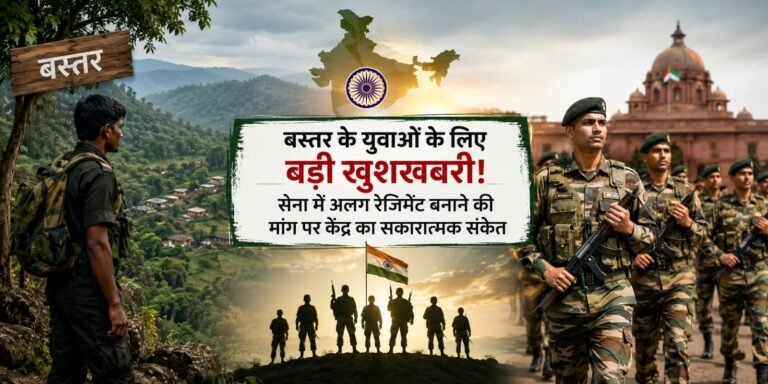 Indian Army Regiment: बस्तर के युवाओं के लिए बड़ी खुशखबरी! सेना में अलग रेजिमेंट बनाने की मांग पर केंद्र का सकारात्मक संकेत