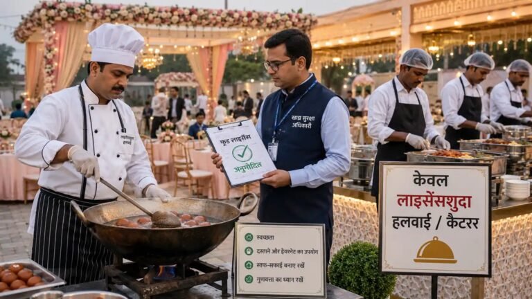 शादी-सत्संग जैसे बड़े आयोजनों में अब FSSAI लाइसेंस जरूरी, बिना लाइसेंस हलवाई ने खाना बनाया तो होगी कार्रवाई