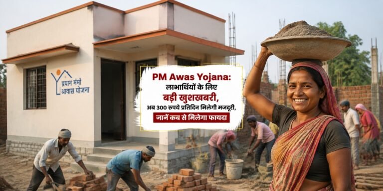 PM Awas Yojana में बड़ा अपडेट! लाभार्थियों को अब मिलेगी ₹300 प्रतिदिन मजदूरी, जानें नई व्यवस्था