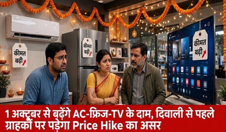 1 अक्टूबर से बढ़ेंगे AC-फ्रिज-TV के दाम, दिवाली से पहले ग्राहकों पर पड़ेगा Price Hike का असर